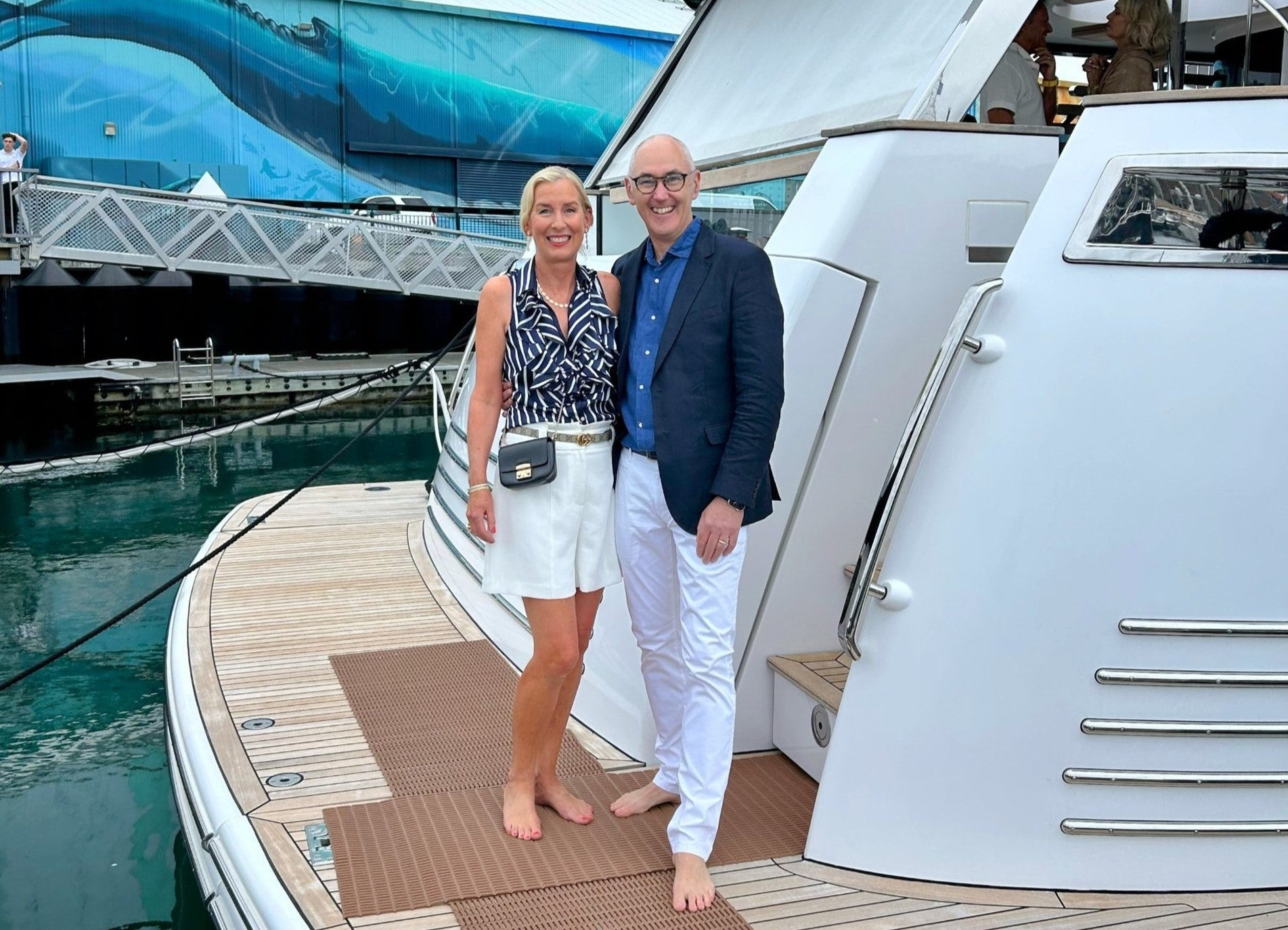 Event Hosts on Azimut Yacht