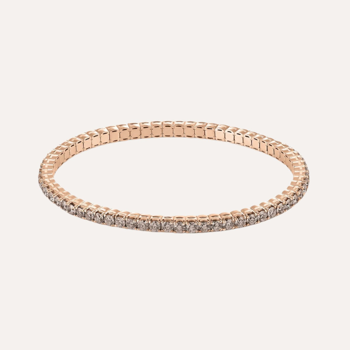 Al Coro Stretchy Bracelet in 18k Rose Gold with Diamonds - Orsini Jewellers