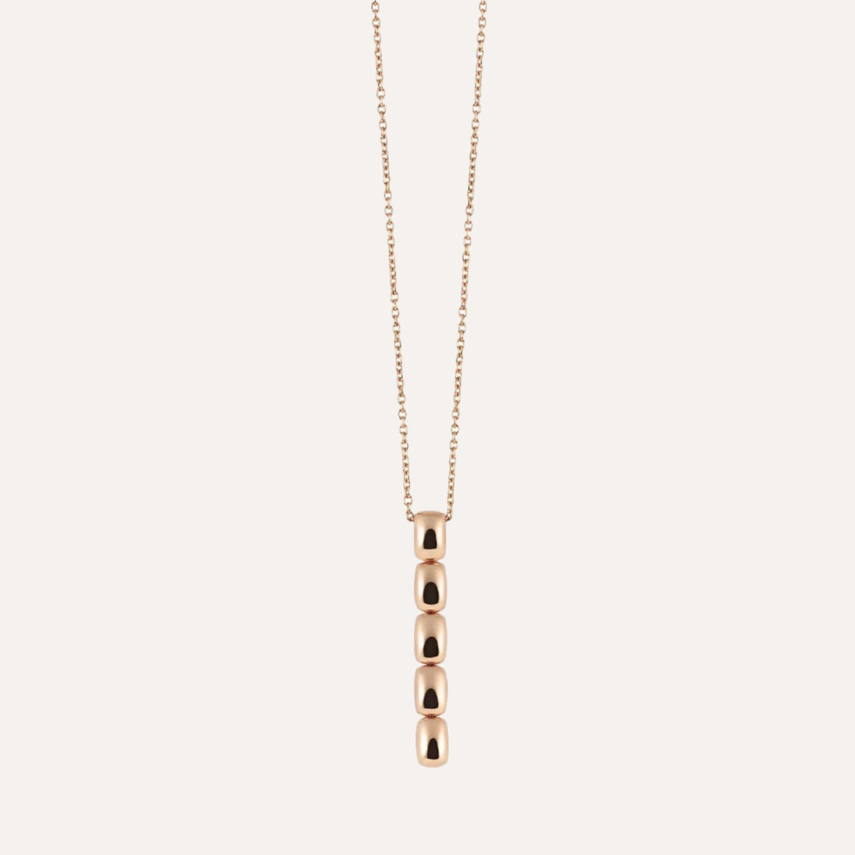 Al Coro La Piazza Necklace in 18k Rose Gold NC560R