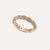 Al Coro La Piazza Rose Gold Ring with Brown Diamonds