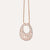 Al Coro Mezzaluna Diamond Necklace with Moonstone Gemstones P2446WMR