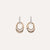 Al Coro Serenata Rose Gold Oval Drop Earrings NE920R