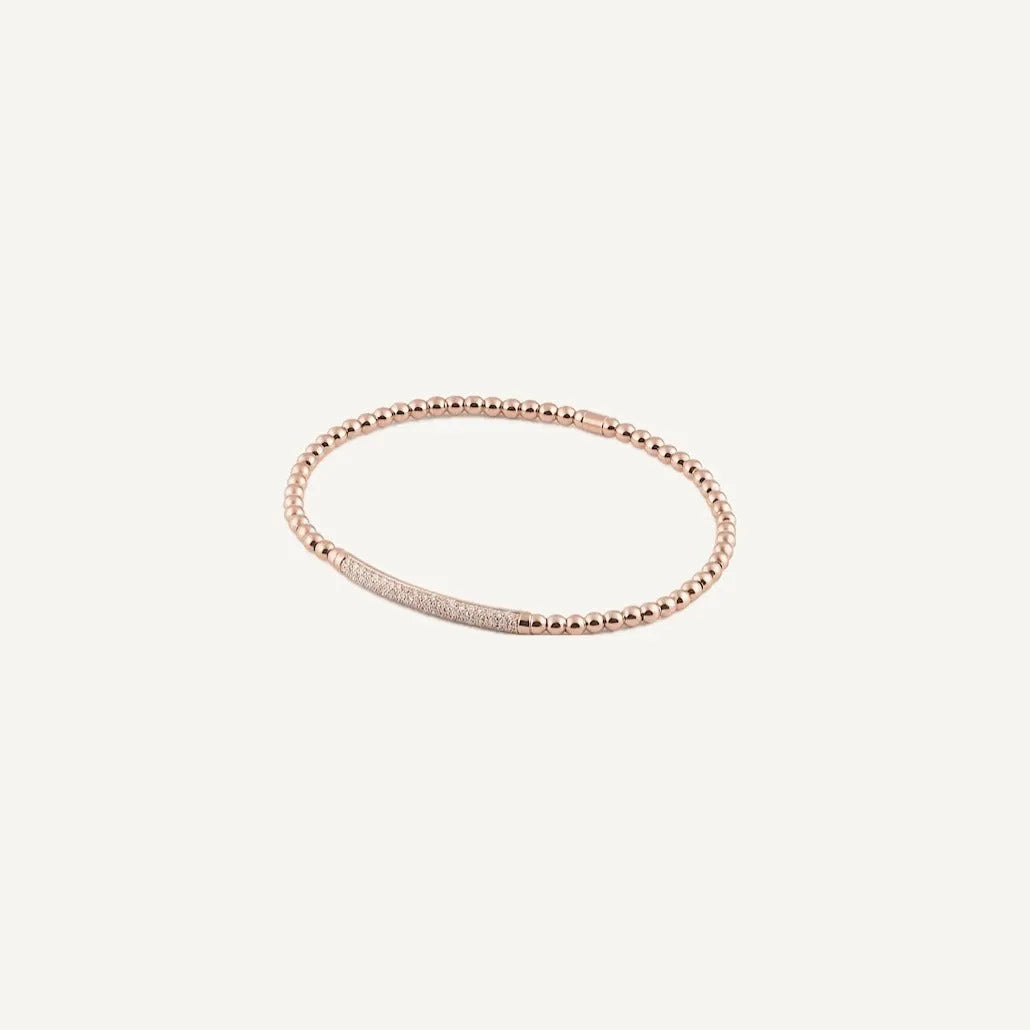 Al Coro Stretchy Bracelet Diamonds 18k Gold