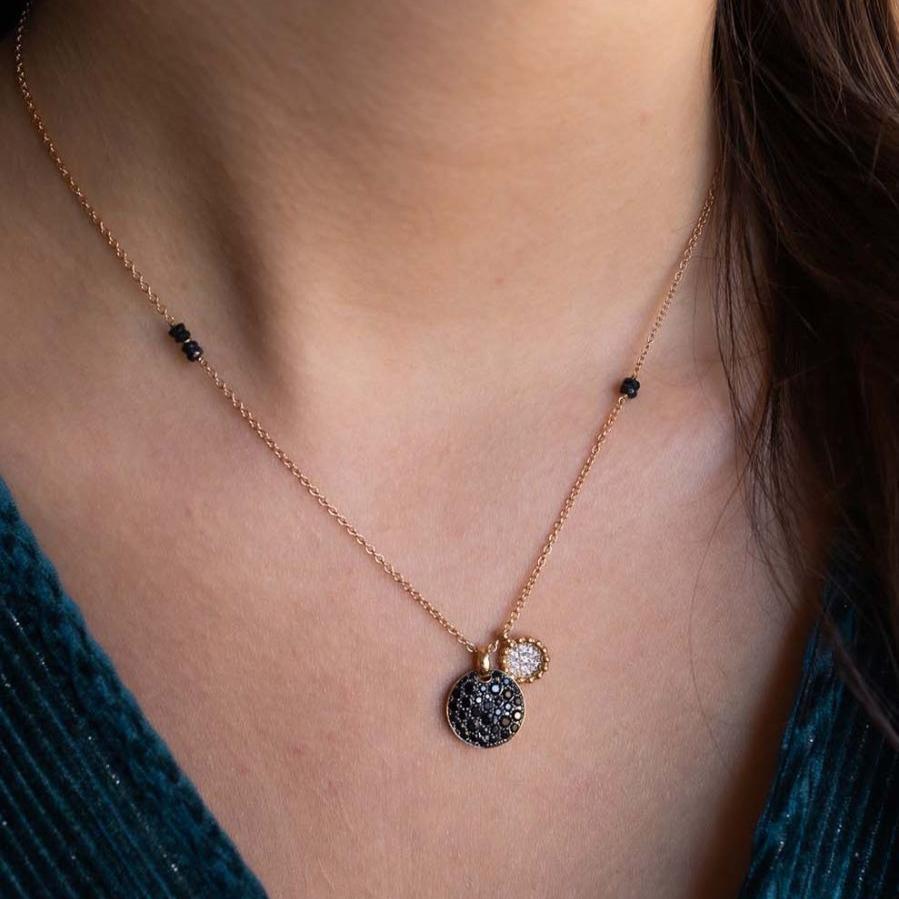 beautiful black diamond pendant necklace at Orsini 