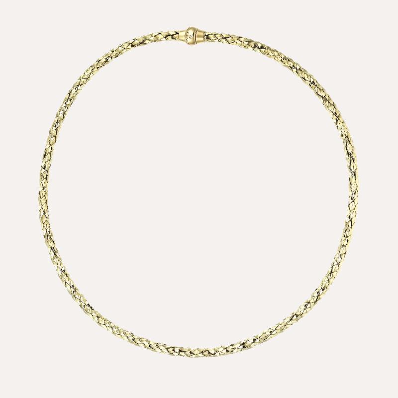 gold snakeskin chain necklace