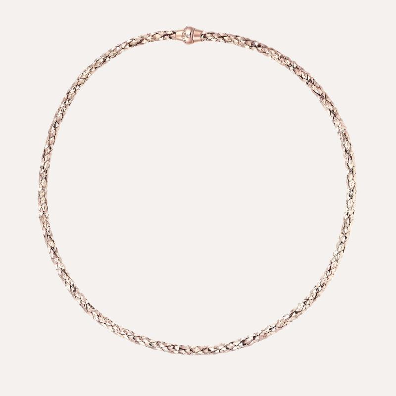 classic rose gold stretch snakeskin necklace 1G00850ZB6420