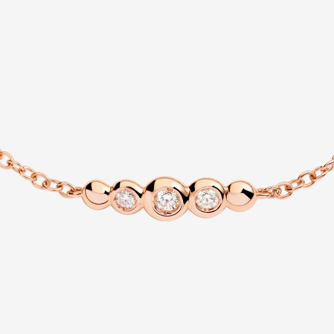 DoDo Bollicine Diamond Bracelet in Rose Gold