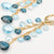 Marco Bicego 18K Gold Blue Topaz Earrings Double Strand with Diamonds OB1753-MB TP01 Y