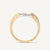 18K Yellow Gold Stackable Diamond Circle Ring