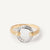 18K Yellow Gold Stackable Diamond Circle Ring