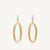 Marco Bicego 18kt yellow gold link earrings with diamond studded hook