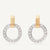 JAIPUR LINK NEW 
18kt yellow gold stud earrings with circular diamond element