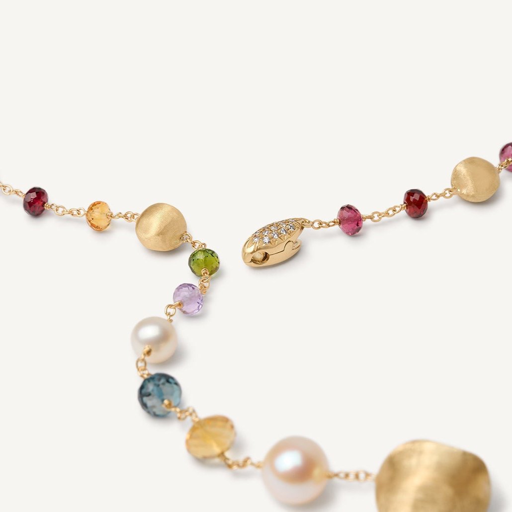 Marco Bicego Africa 18k Gold Gemstone Necklace