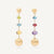 Marco Bicego Africa Gemstone Drop Earrings in 18k Yellow Gold with Mixed Gemstones