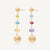 Marco Bicego Africa Gemstone Drop Earrings in 18k Yellow Gold with Mixed Gemstones