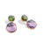 Marco Bicego Green Tournaline and Purple Amethyst Gemstone Earrings