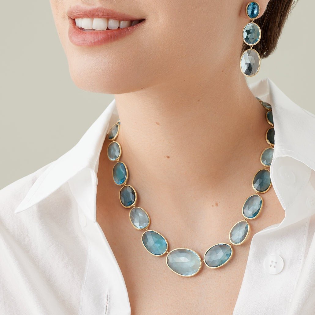 Marco Bicego High Jewellery Blue Topaz Gemstone Necklace