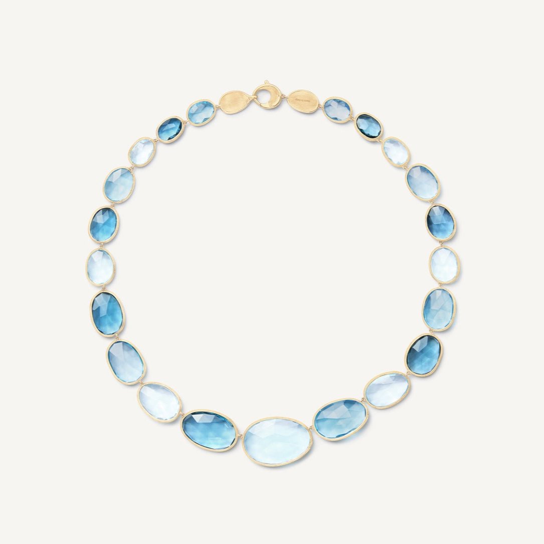 Marco Bicego High Jewellery Blue Topaz Gemstone Necklace CB2791 TP01 Y