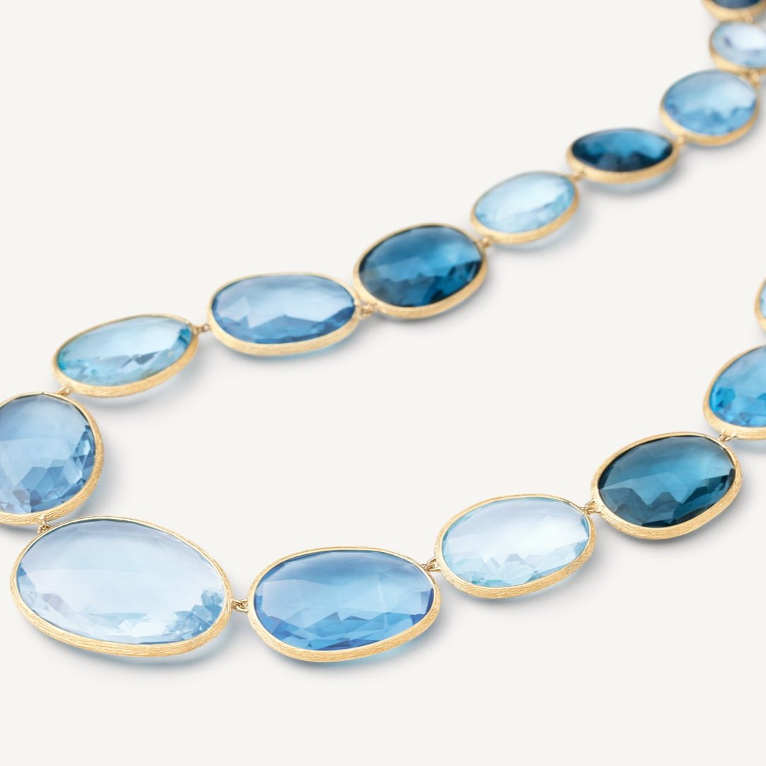 Marco Bicego High Jewellery Blue Topaz Gemstone Necklace CB2791 TP01 Y