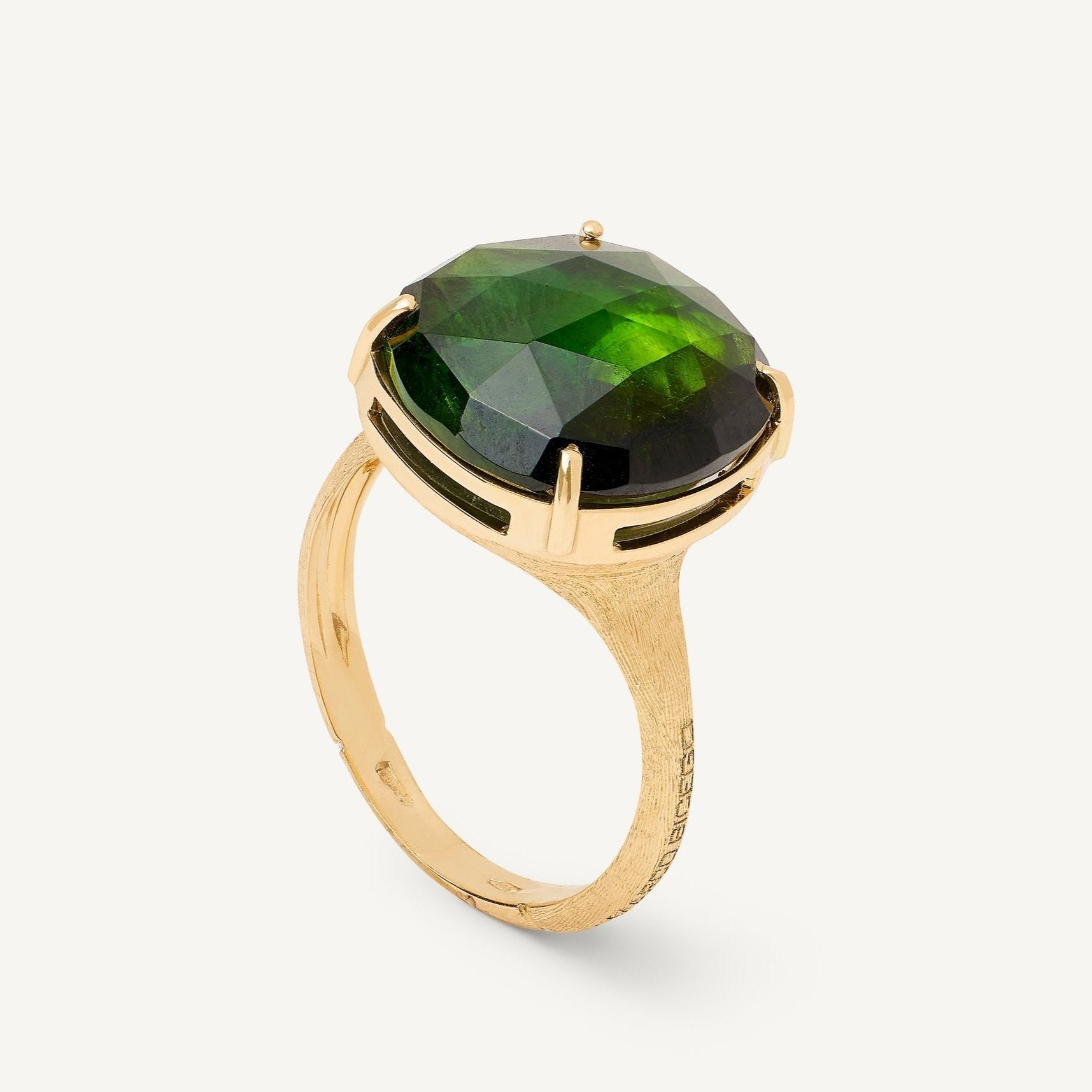 18kt Yellow Gold Green Tourmaline Ring at Orsini Jewellers