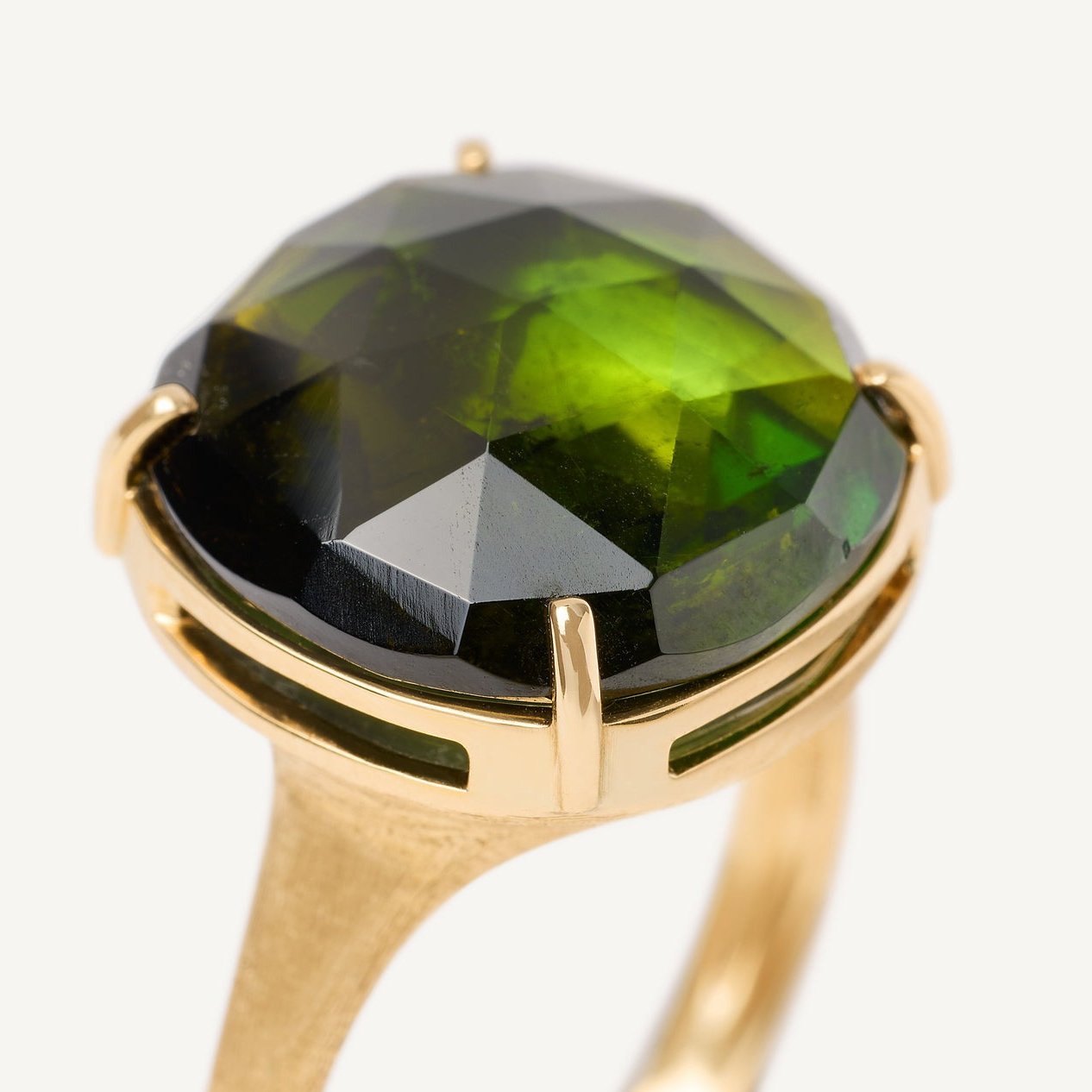 18kt Yellow Gold Green Tourmaline Ring at Orsini Jewellers