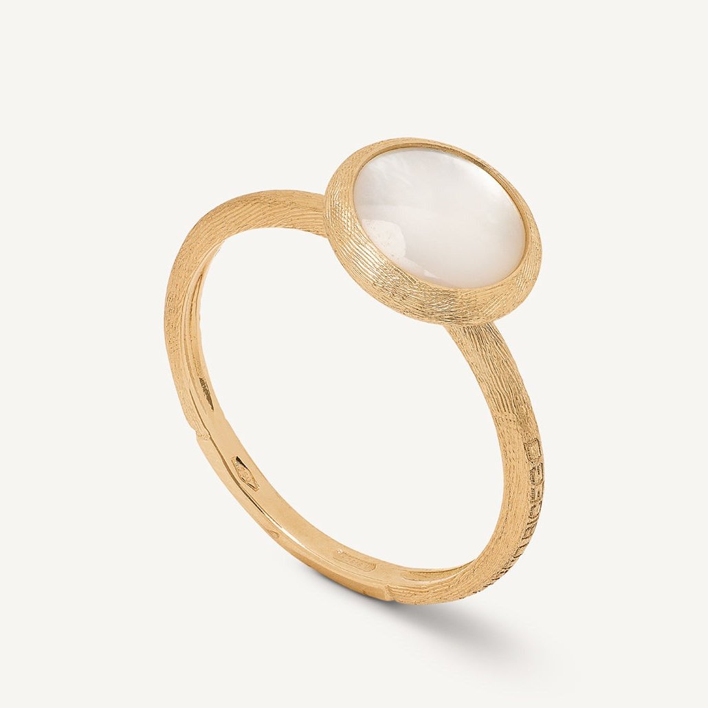 Marco Bicego Jaipur 18k Gold Mother of Pearl Classic Small Ring