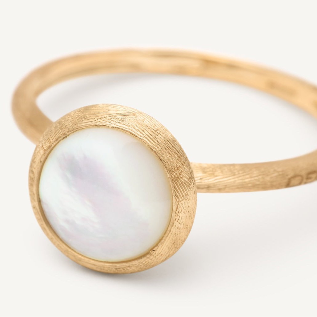 Marco Bicego Jaipur 18k Gold Mother of Pearl Classic Small Ring