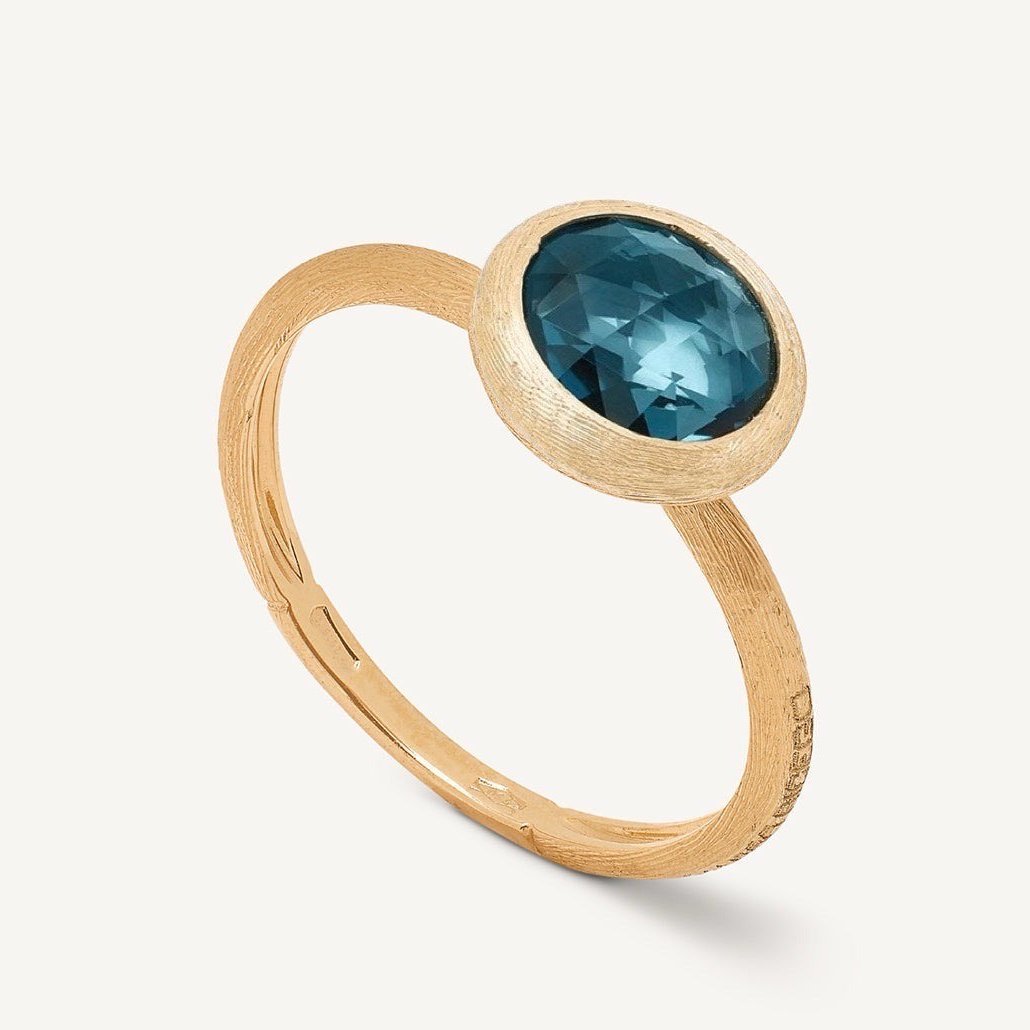 Marco Bicego Jaipur London Blue Topaz Small Ring