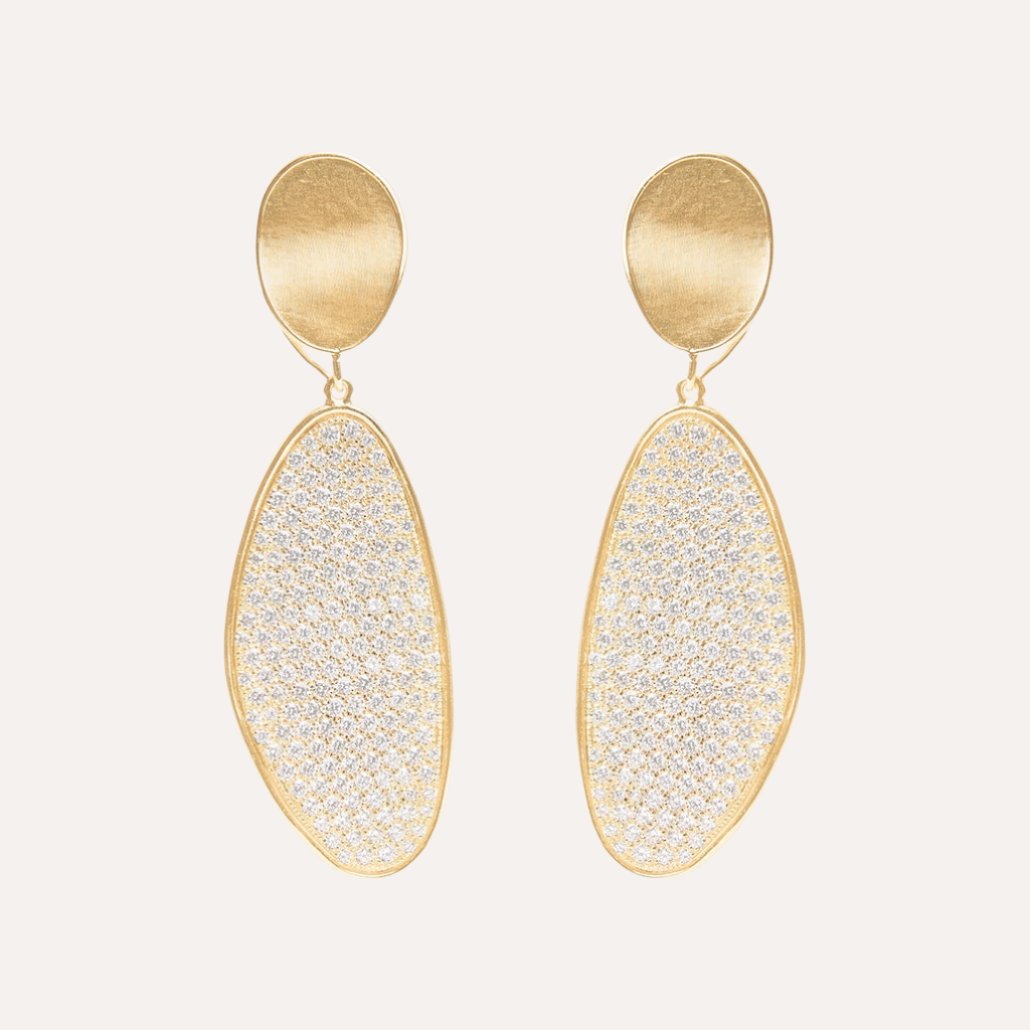 Marco Bicego Convertible gold chandelier earrings with diamonds