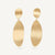 Convertible gold chandelier earrings with diamonds