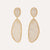 Convertible gold chandelier earrings with diamonds