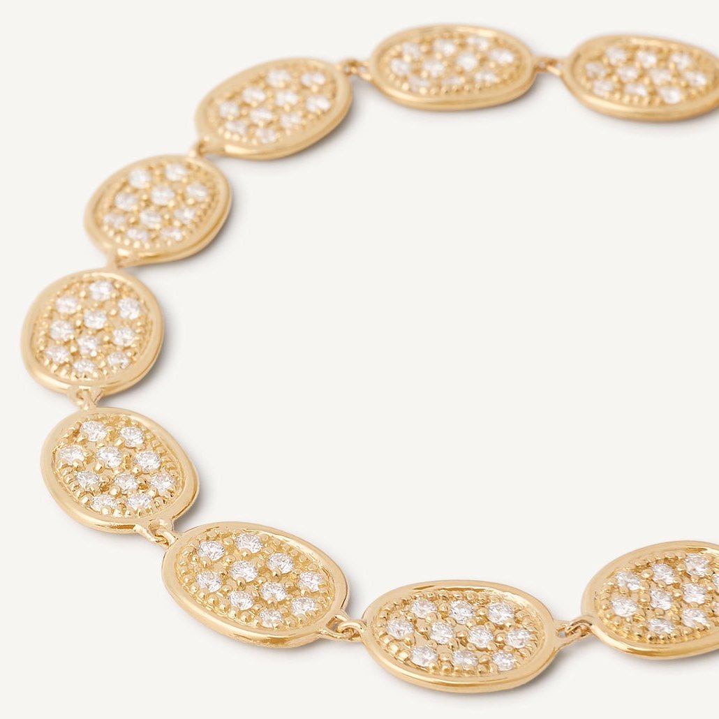 Marco Bicego Lunaria Diamond Pavé Diamond Bracelet in 18k Gold