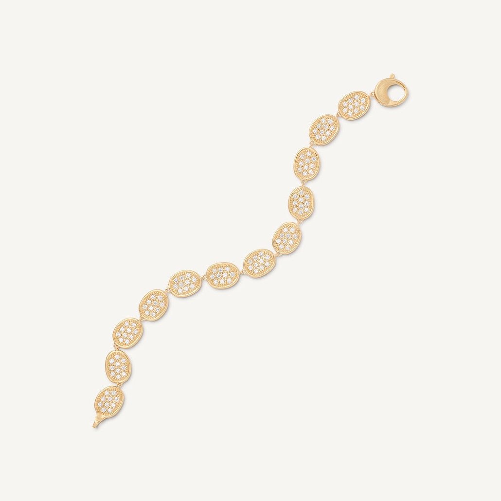 Marco Bicego Lunaria Diamond Pavé Diamond Bracelet in 18k Gold