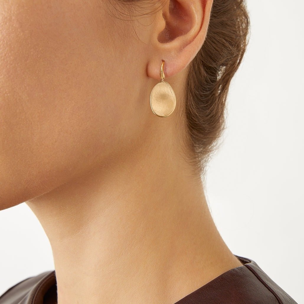 Marco Bicego Lunaria Gold Drop Earrings at Orsini OB1342 YW