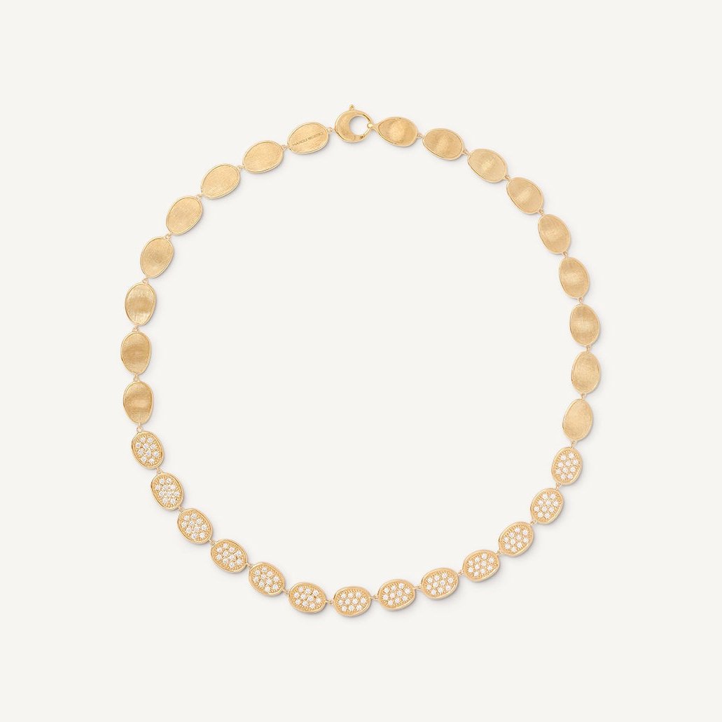 Marco Bicego Lunaria Necklace 18k Gold with Diamonds