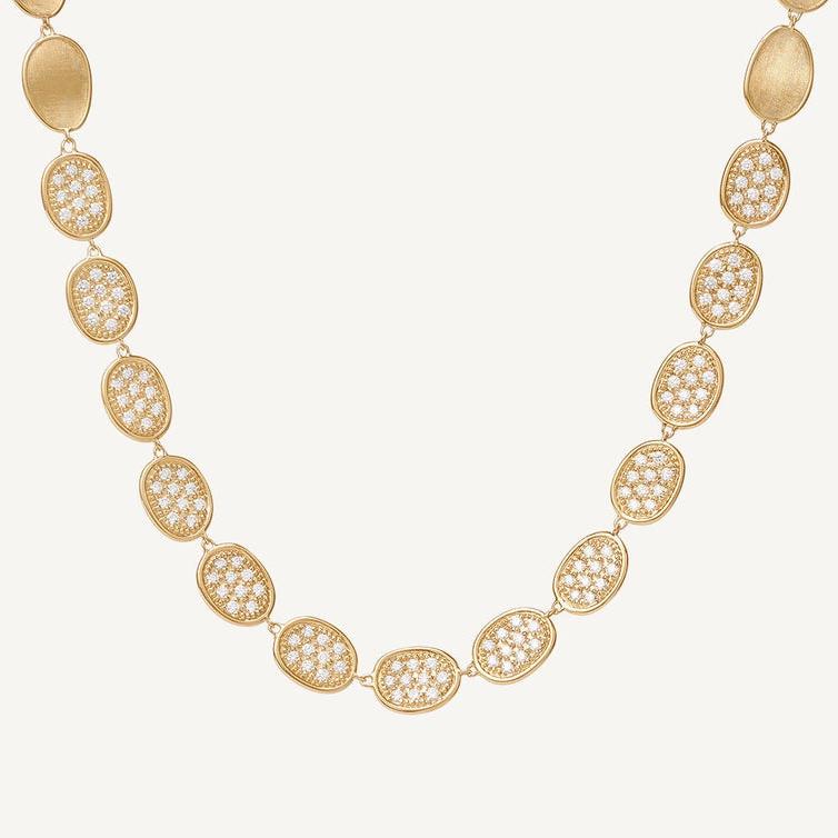 Marco Bicego Lunaria Necklace 18k Gold with Diamonds