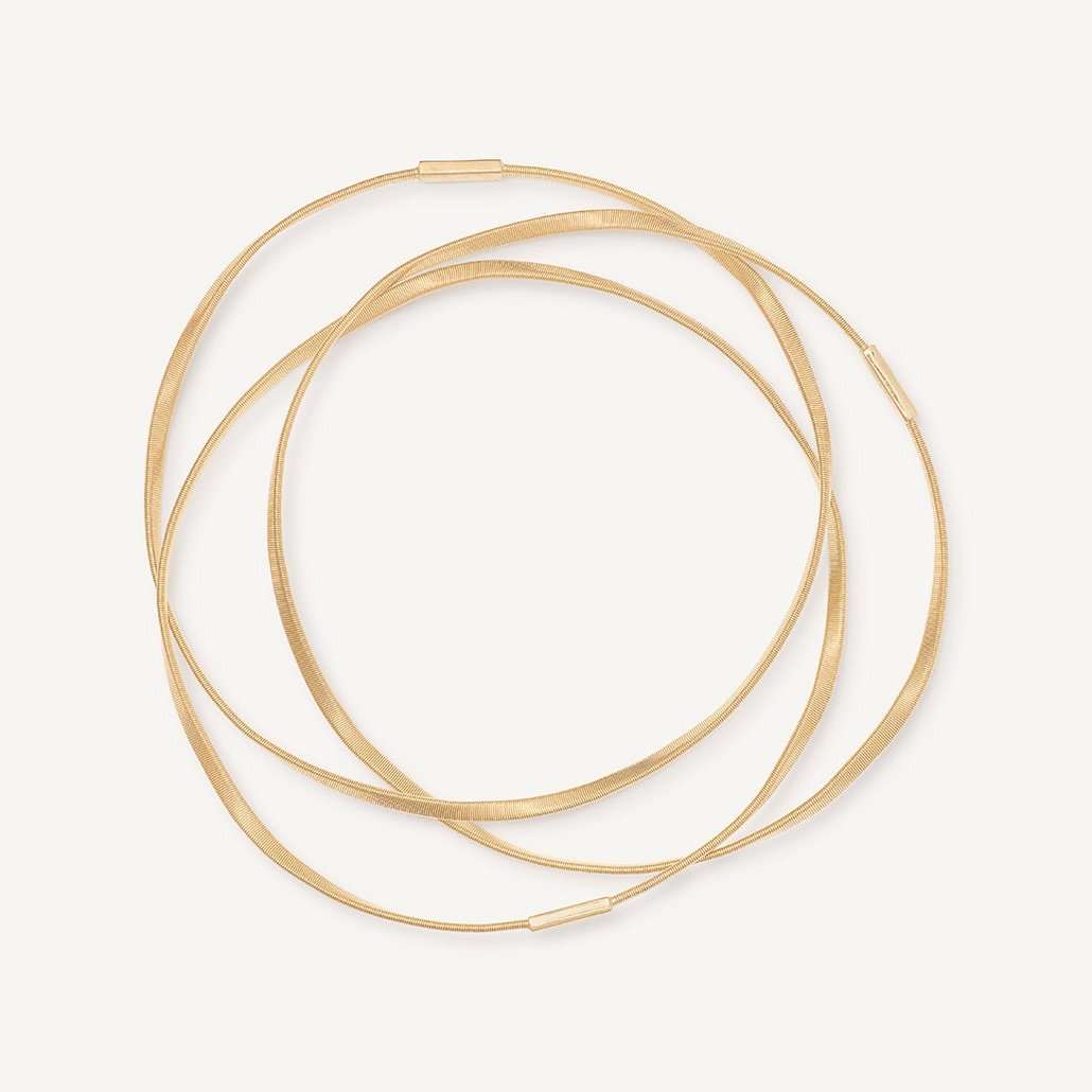 Marco Bicego Marrakech 18k Gold Three-Strand Bangle