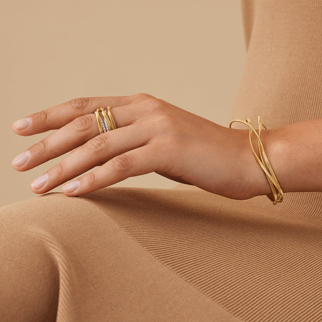 Marco Bicego Marrakech 18k Gold Three-Strand Bangle