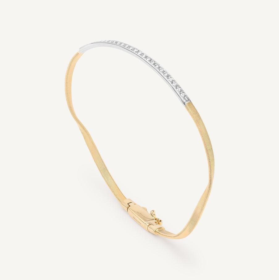 Marco Bicego Marrakech Gold Bracelet with Diamond Bar