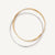 18kt yellow gold two-strand bangle with diamonds
