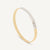 Marco Bicego Masai 18K Gold and Diamond Pavé Thin Bangle Bracelet