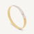 MASAI 18K Yellow Gold Coil and Diamond Pavé Large Bangle Bracelet