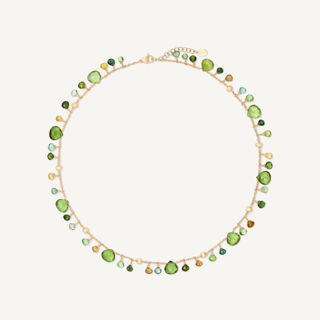 Marco Bicego Paradise Green Tourmaline Gemstone Necklace - Orsini Jewellers