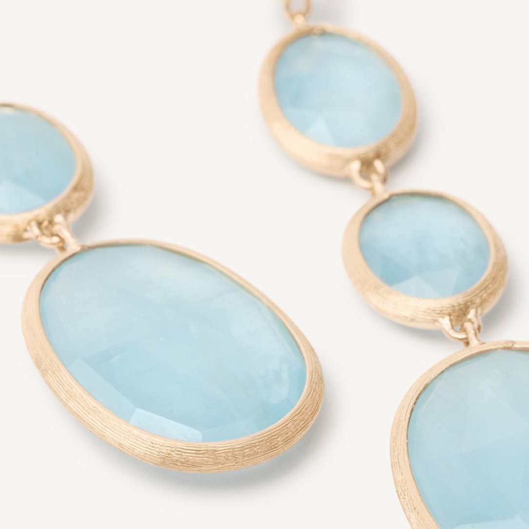 Marco Bicego Siviglia Aquamarine Drop Earrings OB1477 AQ01 Y