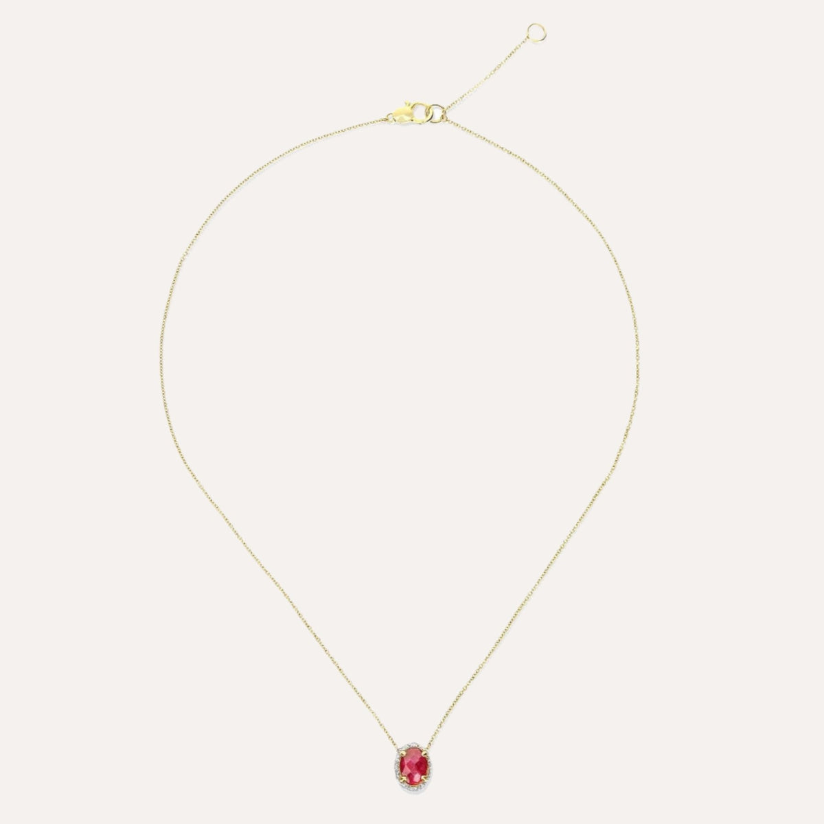 Nanis Reverse Ruby and Diamonds Reversible Necklace