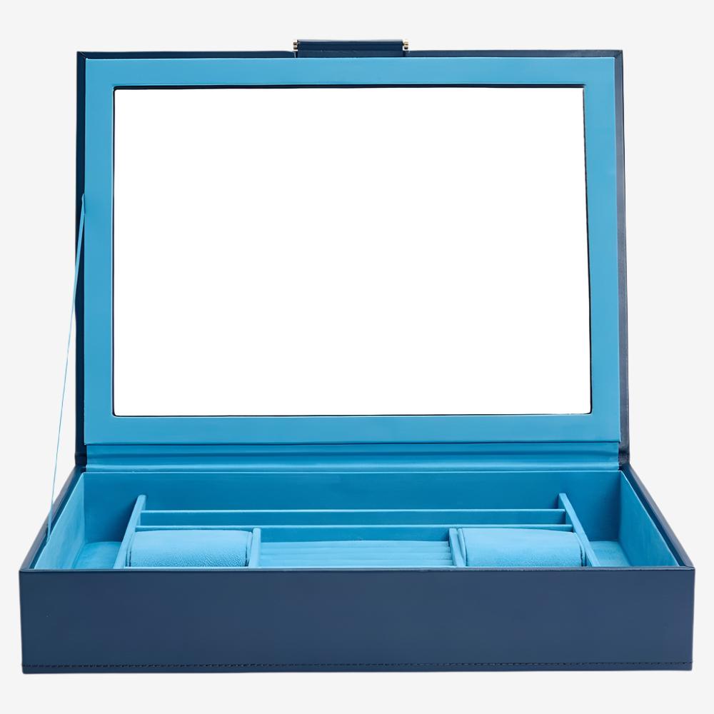 Sophia Indigo Jewellery Box with Window