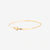 Yellow gold essentials bangle bracelet