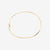 Yellow gold bangle bracelet