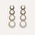 Al Coro Mezzaluna White and Brown Diamond 18k Gold Earrings - Orsini Jewellers