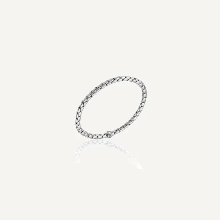 Chimento Stretch Spring Bracelet (Large) in 18k White Gold - Orsini Jewellers